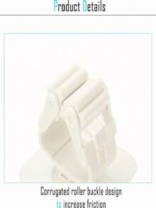 1pc No-Punch Wall-Mounted Mop Holder Hook, Strong Adsorption, Ideal For Kitchen, Bathroom, Balcony, Courtyard, Mop Storage, Tableware Storage - White - View 9