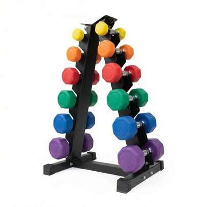 Studyset 6-Tier Dumbbell Rack Stand Only,Weight Stand For Dumbbells,Home Gym Storage Stand For Weights,A-Frame Strength Training Dumbbell Holder Dumbbell Tower,Supports Up To 480 Lbs