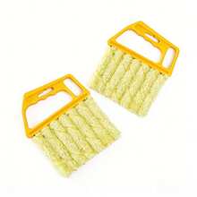 Bộ 2 dụng cụ cầm tay vệ sinh rèm cửa/cửa kính ô tô, lỗ thông gió, rèm cửa với vỏ bọc microfiber có thể tháo rời để vệ sinh tiện lợi, dùng cho máy điều hòa, lỗ thông gió ô tô, khe quạt, nhà cửa, trường học, khách sạn, dụng cụ vệ sinh dịp Giáng sinh (Có sẵn 2 cái/1 cái) - A - Xem 11