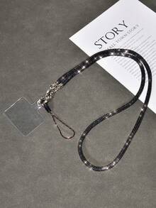 奢华水晶挂绳长带,闪亮斜挎手机吊饰链,时尚手提包肩带,高端 - 彩色 - 查看 52