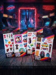 Bộ 2 miếng dán vinyl trang trí sổ lưu niệm hình nhân vật hoạt hình Squid Game được cấp phép chính thức của Netflix, chống thấm nước, không để lại cặn, dễ bóc, thích hợp làm văn phòng phẩm. - A - Xem 1