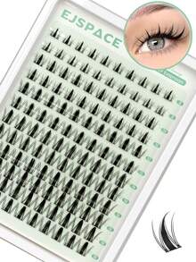 Bộ nối mi Fairy Lash Clusters Kit Manga 120 sợi, độ cong D 8-18MM, kiểu dáng tự nhiên, kèm keo dán mi Eyelah Glue Bond And Seal, tự làm tại nhà. - màu đen - Xem 3