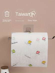 Reusable Kitchen Paper Towels, Disposable Cleaning Wipes, Highly Absorbent, Non-Stick Oil, Roll-Up, Random Patterns, Suitable For Kitchen, Car, Living Room, Bathroom, Bedroom And Other Occasions, Essential Kitchen Cleaning Item And Decorative Kitchen Accessory - Nhiều màu - Xem 5