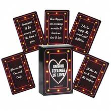 Belated Confession Card Game, Fun Tabletop Game - Red - View 1