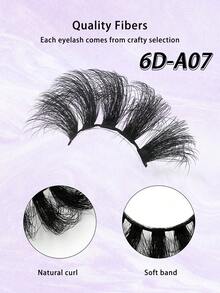 10 pares de nuevas pestañas postizas de visón de ojos de gato de volumen ruso ENCHUW, pestañas postizas de visón falso con rizo DD natural y esponjoso, extensiones de pestañas de visón rizado dramático, hechas a mano para un aspecto natural - Negro - Ver 3
