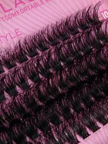 Mi giả dạng chùm đơn 60D/80D/100D 295 sợi, độ cong D, tự làm mi giả lông chồn, mi nối mềm mại, hiệu ứng 5D, độ dày 10-18mm, khay hỗn hợp, dụng cụ trang điểm, nối mi số lượng lớn, mi giả cá nhân dùng hàng ngày và hóa trang. - D - Xem 3