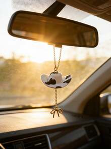 1 pieza Colgante de espejo retrovisor interior con lazo de sombrero de vaquero, decoración de lujo simple - A - Ver 9