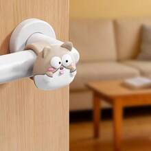 1pc New Creative Cute Cartoon Door Knob Protector, Anti-Collision Pad, Bedroom Door Back Collision Pad, Window Handle Anti-Collision, Door Back Cushion, Wall Protection - Multicolor - View 11