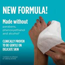 Assurance Premium Disposable Washcloths Extra Large For Full Body Cleansing, New Gentle Formula Free Of Parabens, Phenoxyethanol & , Clinically Tested For Delicate Skin, Press-Open Lid For Easy Use, Ideal For On-The-Go, Travel & Outdoor Activities - Số lượng đóng gói: 1 - Xem 5