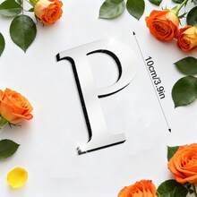 OUTANA Self-Adhesive Acrylic Alphabet Wall Stickers, Removable & Easy To Install, Can Be Freely Combined Into Names, Slogans, Store Signs, Birthday & Holiday Decorations - Silver - View 20