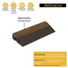 Interior Finition pour parquet COMBI-WOOD, 39 x 19,5 x 6 cm ; finition femelle - A - Voir 3