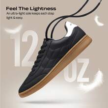 Men's Fashion Sneakers Casual Dress Shoes Lightweight Breathable Comfortable Shoes - 黑色 - 查看 6