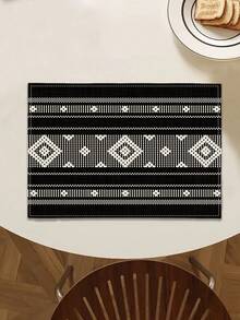 1/2/4/6/8pcs Digital Printed Placemats, Geometric Pattern Printed Placemats For Daily Use, Festivals, Parties, Birthdays, Weddings, Dinners, Kitchen & Dining Room Decor - Multicolor - View 11