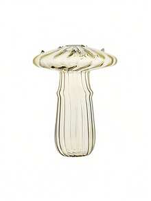 1个蘑菇形玻璃花瓶，创意花瓶，家居桌面装饰，透明水培植物花瓶，生日礼物，适合活动策划者和派对组织者 - 彩色 - 查看 13