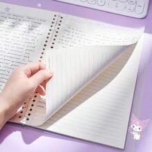 SANRIO 1pc Characters Detachable Spiral Notebook, A5 Lined Practice Book, Copybook, Portable Diary, Planner, Student Prize, Office Supply, Holiday Gift - Sanli - View 9