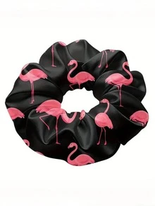 1个可爱黄色小鸭发圈 - 由高弹涤纶纤维制成，印有可爱的小鸭脸图案，时尚百搭，适合女性，可用作发圈、发绳或马尾辫发圈。 - 彩色 - 查看 8