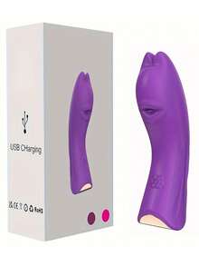 Finger Vibrator, Adult Sex Toy, Suitable For Women, 10 Vibration Modes, Fingertip Vibrator, Bullet-Shaped Nipple G-Spot Clitoral Stimulator, Rechargeable Clitoral Vibrator, Couple's Sex Toy, Sexy Adult Toy Game - Purple - View 9