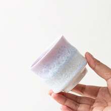 1 pieza Taza de té de nudo de bambú con esmalte cristalino, taza de té para el hogar, taza de té personal de cerámica cocida al horno, taza de cata de té, taza individual para juego de té, regalo - Taza de té con esmalte cristalino degradado de 120 ml. - Ver 5