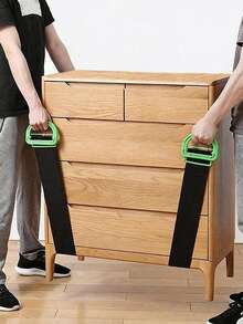 Goodbye To Back Pain During Moving! Thick, Wear-Resistant, Heavy-Duty Moving Strap, Sturdy And Durable Anti-Slip Design, Single-Person Can Easily Move Furniture, Appliances And Heavy Items, Practical Tool For Apartment Moving Up And Down Stairs, Essential For Rental Moving - Multicolor - View 5