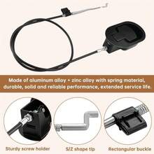 Saycker Sofa Chair Recliner Release Pull Handle, Universal Metal Recliner Release Pull Handle Replacement Parts With 38'' Cable For Most Couch Sofa Chair, Exposed Cable Length 472" - ColorA - View 5