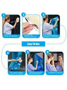 1 Roll Self-Adhesive Mirror Wall Sticker - Shatterproof, Washable, Suitable For Glass, Ceramic, Cabinet Doors And Smooth Surfaces - Decorative Modern Style, Multi-Piece Design, Creative Home Decor, Mirror Wall Decor - Multicolor - View 7