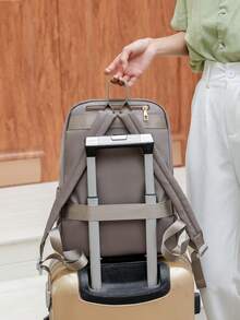 Waterproof Large Capacity Backpack, Fashionable & Versatile - Khaki - View 6