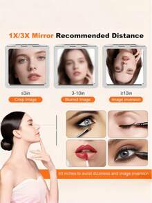 1pc Creative Mini Laptop-Style Portable Makeup Mirror, Double-Sided Folding Pocket Mirror With High-Definition Glass Lens, Portable Laptop-Shaped Makeup Mirror, Durable And Drop-Resistant Makeup Mirror, Suitable For Makeup, Touch-Ups, Dorm, Travel, Office And Home Use - Multicolor - View 12