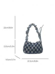 2026 Fashionable Casual Personalized Ombre Star Denim Chain Crossbody Square Shoulder Bag For Women - Multicolor - View 10