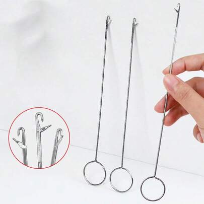1pc Stainless Steel Sewing Bias Tape Maker Threader Tool