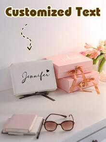 Customized Personalized Magnetic Ribbon Gift Box, Customized Bridesmaid Invitation Box, Bride's Gift Box, "Will You Be My Bridesmaid?" Box, Wedding Gift Box - Multicolor - View 3