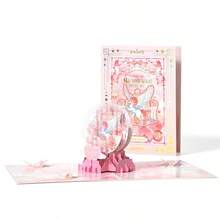 1pc - 11.81IN*3.14IN 1pc - Purple Elegant Foldable Teacher's Day Greeting Card With Floral Pattern And Delicate Envelope - Heartfelt Blessings For The Classroom, Exquisite, Elegant And Beautiful Blessing Gift, Perfectly Expressing Warmth And Romance, An Ideal Teacher's Day Gift - Greeting Cards - View 9