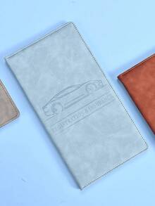 Premium Faux Leather Car Document Holders - Stylish Organizers For Men & Women - Securely Stores Insurance, Registration & Manuals - Glove Box Ready, Compact Girlfriend Gifts Sun Travel Cool Secret Santa Gifts For Women,Valentine's Day Gifts, Stocking Fillers, Personalised Gifts, Valentine's Day Gifts - Black 1pc - 查看 2