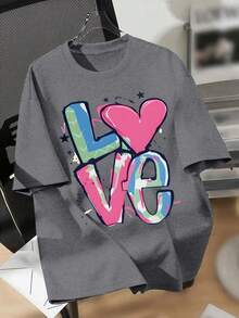 Fashionable Oversized Casual T-Shirt - White - View 7