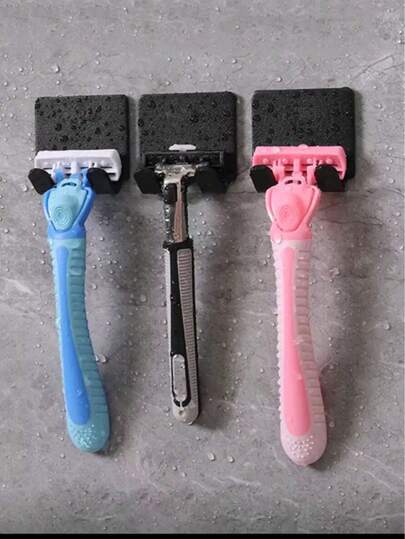 1/2/3pcs No Drill Shaver Holder Wall Mount Power Cord Plug Hook Hanger For Clothes & Bags