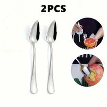 2/4/8pcs Stainless Steel Serrated Fruit Spoons, Grapefruit Spoons, Ice Cream Spoons, Durable & Reusable, Dishwasher , Suitable For Restaurant And Home Use, 6.57 Inches, Silver - Silver - View 9