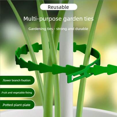 30/50 piezas Ataduras de vid multiusos reforzadas, Soportes de plantas de jardín Correas de sujeción duraderas, Longitud de 13/17/23 cm