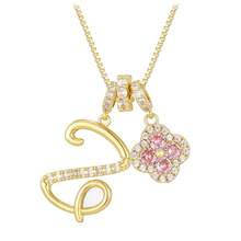 Dây chuyền hình cỏ bốn lá may mắn khắc tên riêng, thiết kế tối giản, đa năng, phù hợp để đeo hàng ngày, hẹn hò, dự tiệc. Món quà lý tưởng cho phù dâu, bạn thân, người yêu, mẹ. - G - Xem 14
