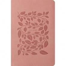 NLT Premium Value Thinline Bible, Filament Enabled (LeatherLike, Dusty Pink Vines) - 單本 - 查看 4