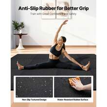 Puzzle Exercise Mat, 6 PCS Fitness Equipment Mats, 24 X 24 X 0.56 In, High-Density EVA Foam Mats Set, Interlocking Rubber Soft Tiles, Protective Floor Padding With Gray Dots For Home Gym Office - Nền đen với các chấm xám, kích thước 0,56 inch, 6 chiếc. - Xem 3