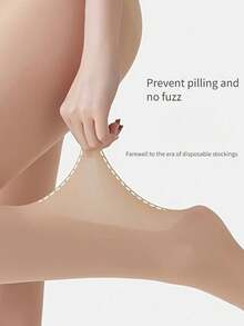 Women's High Waist Slimming Shaping Pantyhose, Thin Fabric, Sheer, Anti-Snag Tights - Multicolor - View 3