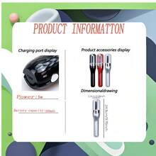 AXH 多功能理发工具套装，女士专用，自动分叉修剪器，直发梳，多种护发工具 - 彩色 - 查看 12