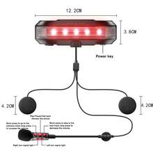 JYD-BT80 磁吸式摩托车头盔耳机 – 蓝牙 5.4，后置警示尾灯，1000mAh 电池，IPX4 防水，自动接听，免提通话和 MP3 播放 - A - 查看 9