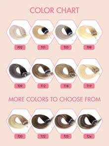 Human Hair Microlink Hair Extensions Microbead Human Hair Extensions Real Human Hair Micro Beads Fish Line Extensions Seamless Loop Hand Tied Hair Micro Loop Blonde Hair Extensions Bleach Blonde Cold Fusion Extensions For Daily - Multicolor - View 7