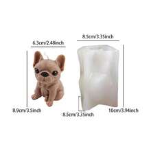 1pc/2pcs German Shepherd Silicone Candle Mold, Suitable For Scented Candles, Soap, Resin Crafts, Valentine's Day Home Decor, Handmade Gifts - White - View 10