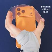 Apple 17 ProMax/17 Pro Matte Back Film + Lens Base Film Set, Ultra-Thin Naked Feel, Anti-Fingerprint Anti-Scratch, Adsorption Residue-Free Full Coverage Protective Film - Frosted Back Film + Frosted Base - View 5