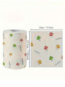 Reusable Kitchen Paper Towels, Disposable Cleaning Wipes, Highly Absorbent, Non-Stick Oil, Roll-Up, Random Patterns, Suitable For Kitchen, Car, Living Room, Bathroom, Bedroom And Other Occasions, Essential Kitchen Cleaning Item And Decorative Kitchen Accessory - Nhiều màu - Xem 2
