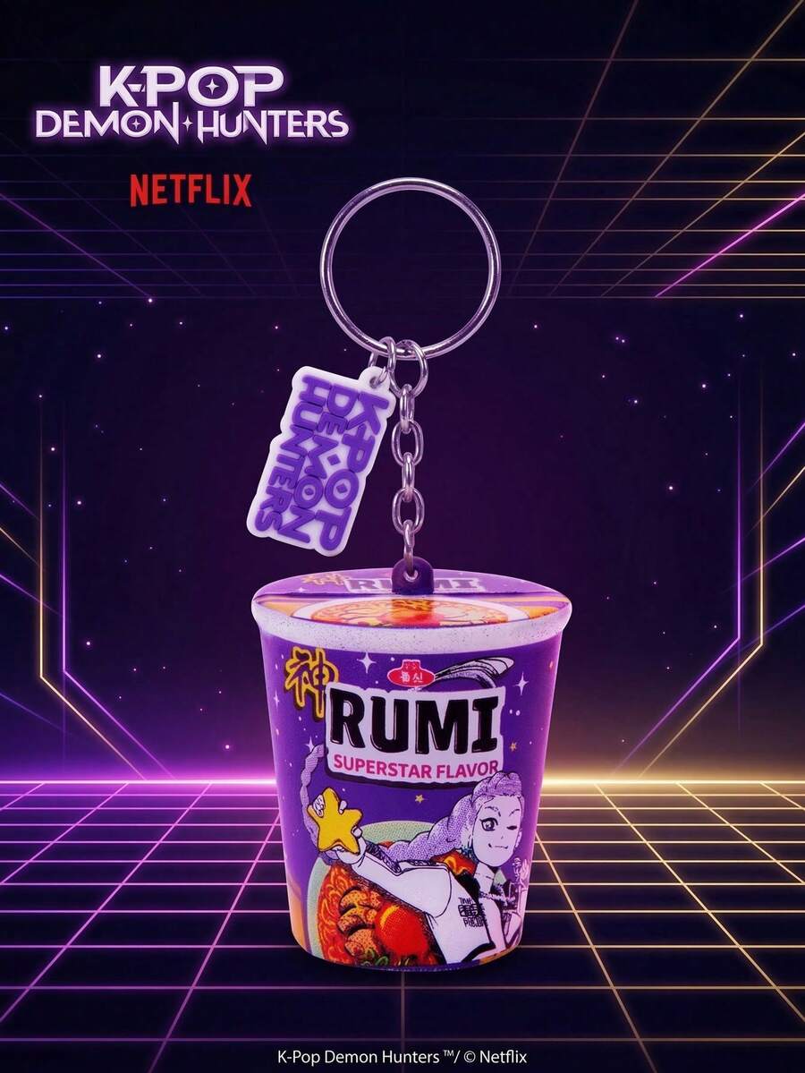 Netflix官方K-Pop恶魔猎人Rumi收藏挂件高级授权角色周边日常美学钥匙装饰 - 彩色 - 查看 1