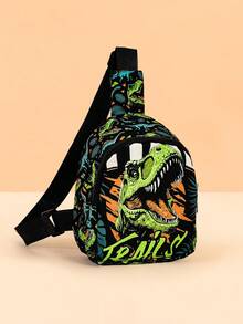 Bộ 2 món gồm mũ lưỡi trai và túi đeo ngực họa tiết khủng long cho bé 3-5 tuổi, thời trang và đa năng, chống nắng, có thể điều chỉnh, phù hợp cho các hoạt động hàng ngày, du lịch và nghỉ lễ. - Nhiều màu - Xem 8