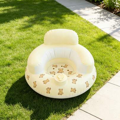 一款婴儿学习座椅/沙发/充气婴儿座椅/婴儿椅/婴儿垫，适合3个月及以上宝宝（手动按压充气，无需气泵）。图片仅供参考，请确认尺寸是否适合您的宝宝。