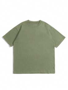 GRDR Set de 3 camisetas de manga corta de cuello redondo, de unicolor, casuales y deportivas para hombre, minimalistas y versátiles, adecuadas para usar en capas - Multicolor - Ver 2